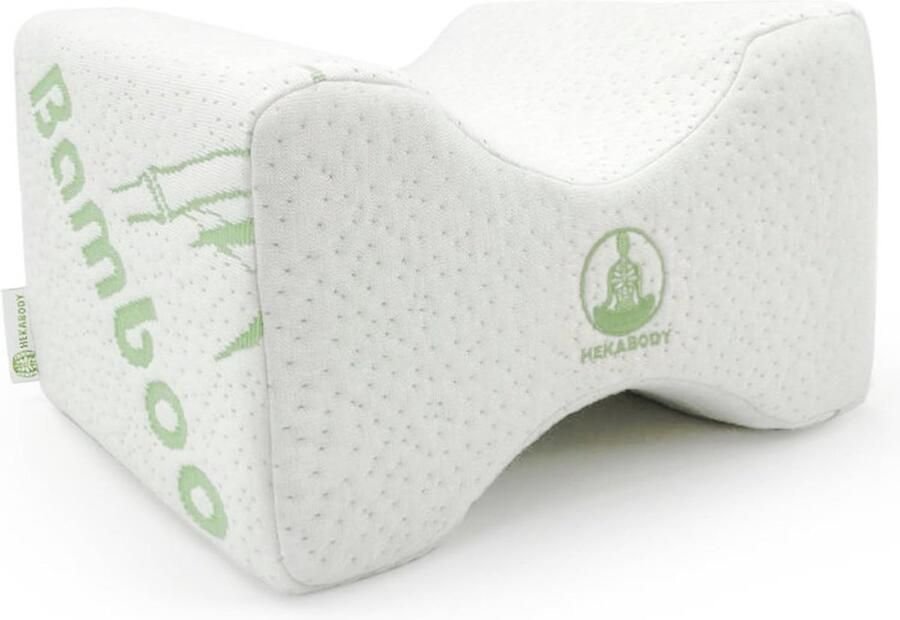 Orthopedisch traagschuim kniekussen voor zijslapers verlicht rug heup gewricht en ischias pijn bamboe hoes Kniekussen voor in bed
