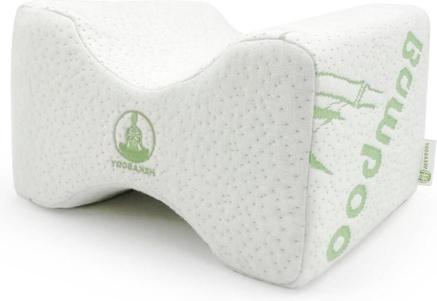 Orthopedisch traagschuim kniekussen voor zijslapers verlicht rug heup gewricht en ischias pijn bamboe hoes Kniekussen voor in bed