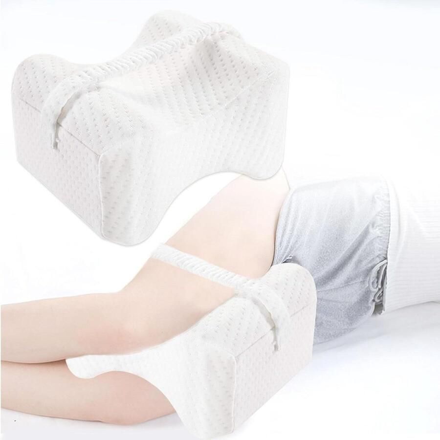 Orthopedisch traagschuim lendenkussen ergonomisch zijslaap en ischiaskussen Kniekussen voor in bed