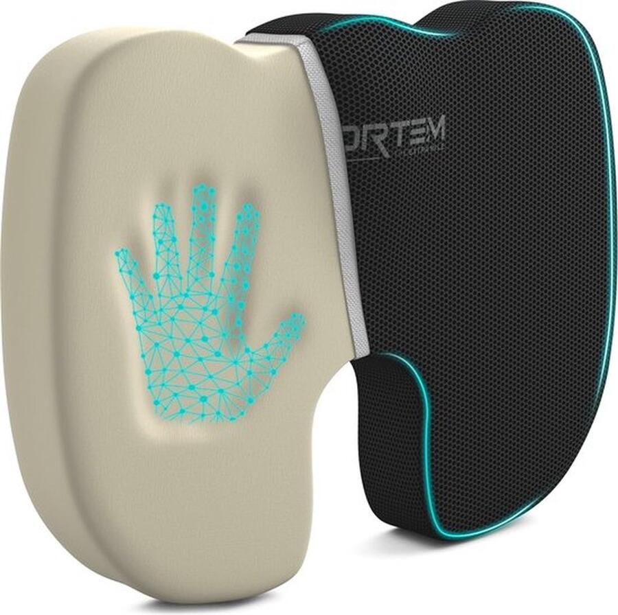 Orthopedisch Traagschuim Zitkussen voor Bureaustoel Comfortabel Stuitkussen met Wasbare Hoes