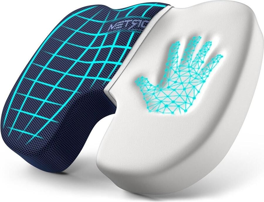 Orthopedisch Traagschuim Zitkussen voor Bureaustoel Wasbare Hoes Comfortabel Sierkussen