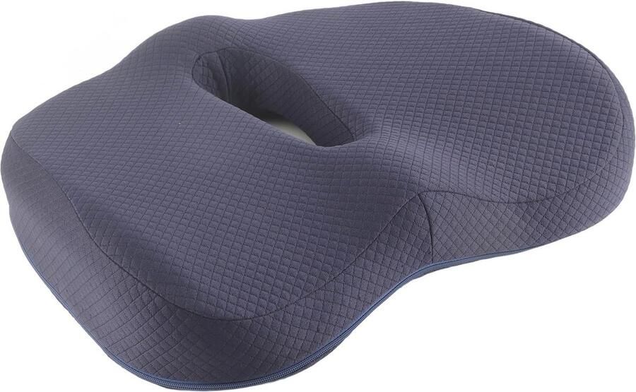 Orthopedisch Traagschuim Zitkussen voor Pijnverlichting Ademend en Comfortabel Kussen voor Bureaustoel en Auto