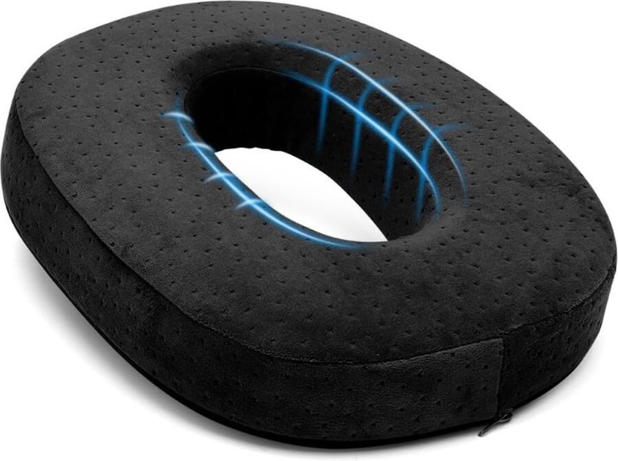 Orthopedisch zitkussen rond orthopedisch zitkussen traagschuim stoelkussen aambeien zitkussen ter ontlasting stoelring stuitbeen ontlasting voor bureaustoel auto bank