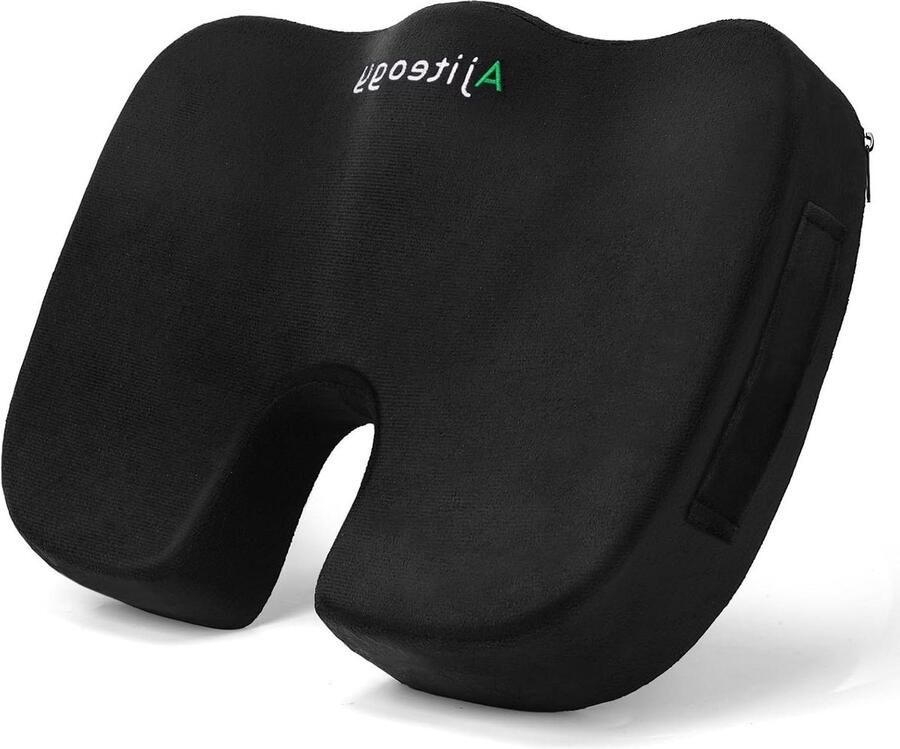 Orthopedisch Zitkussen Traagschuim voor Bureaustoel Rolstoel Autostoel Stuitbeen Ischias Aambeien Rugpijnverlichting