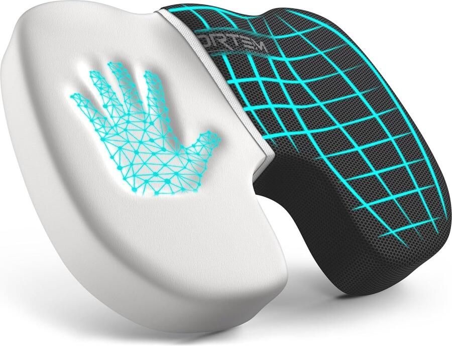 Orthopedisch Zitkussen voor Bureaustoel en Auto Ergonomisch Traagschuim Kussen voor Comfort en Ondersteuning