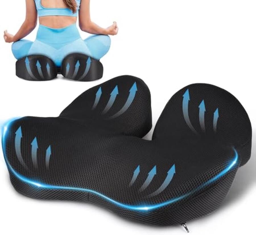 Orthopedisch Zitkussen voor Comfortabele Zitervaring Perfect voor Auto Kantoor Bank en Rolstoel