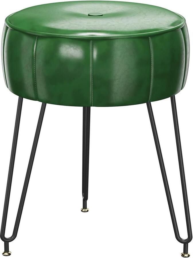 Ottomaanse voetenbank multifunctioneel geschikt voor woonkamer en slaapkamer groen stof