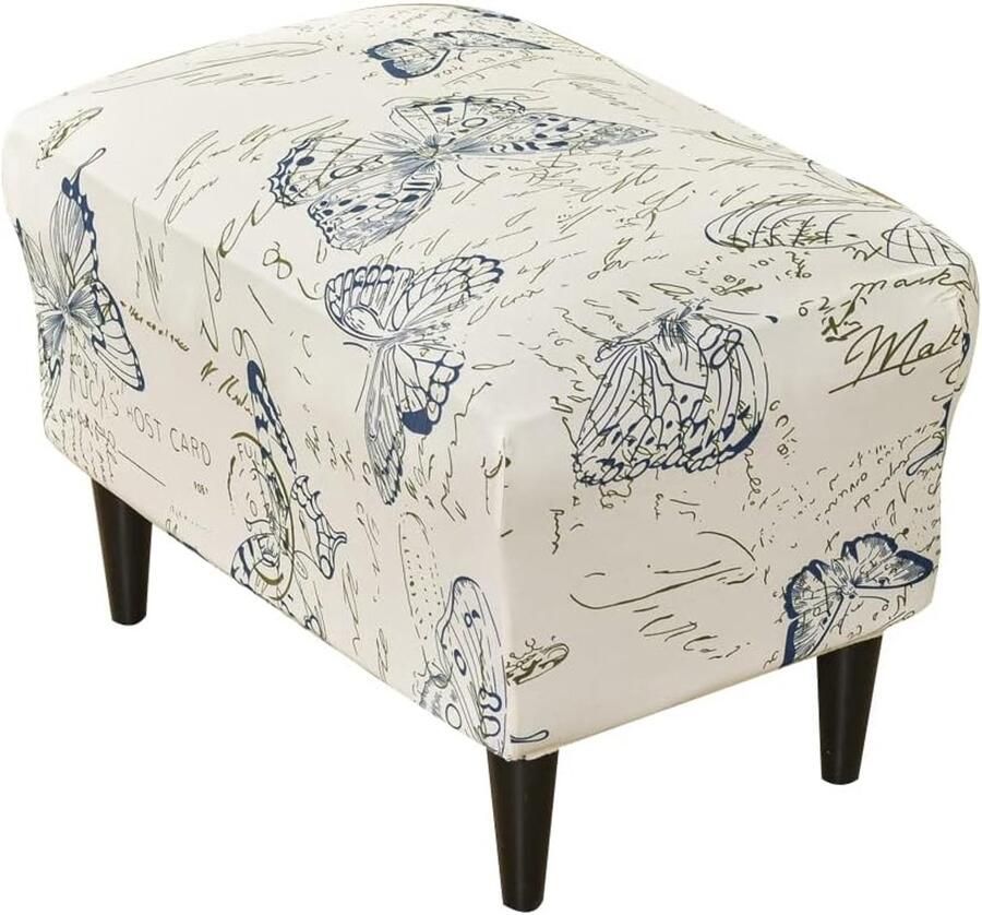 Ottoman Hoes voor voetenbankje Stretch Overtrek Wasbaar 1 stuk kleuren