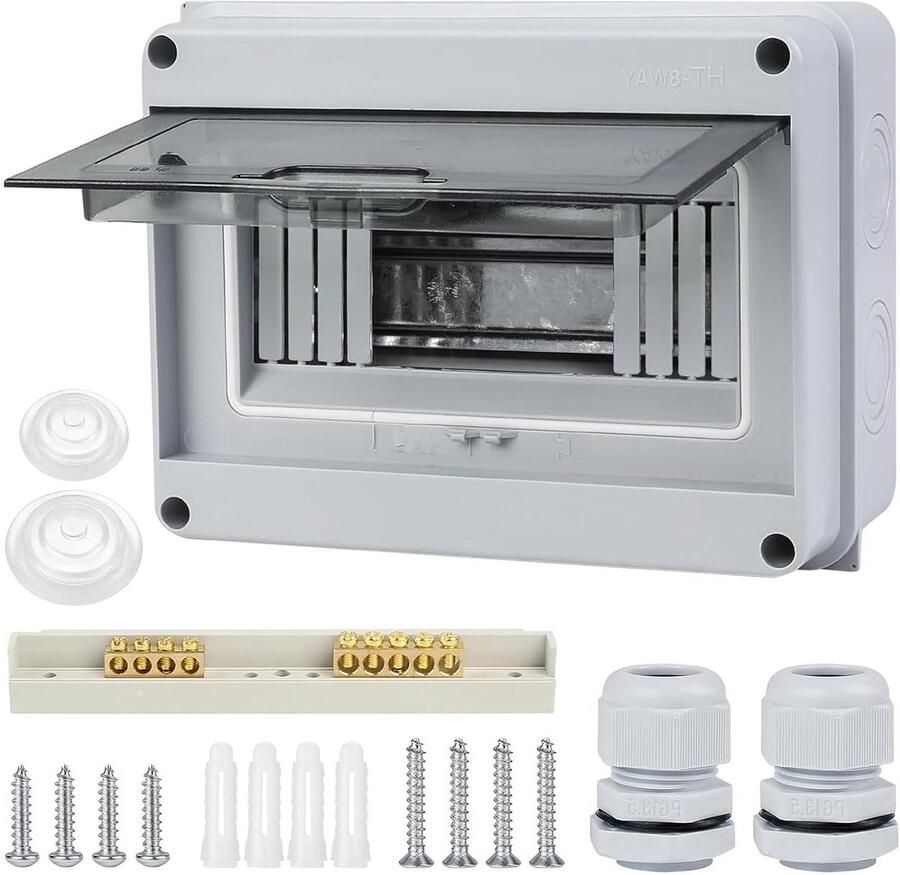 Outdoor Distributor 1 Row 8 Modules Wet Room Divider Box Lawn Charging Stations (HT-8WAY)