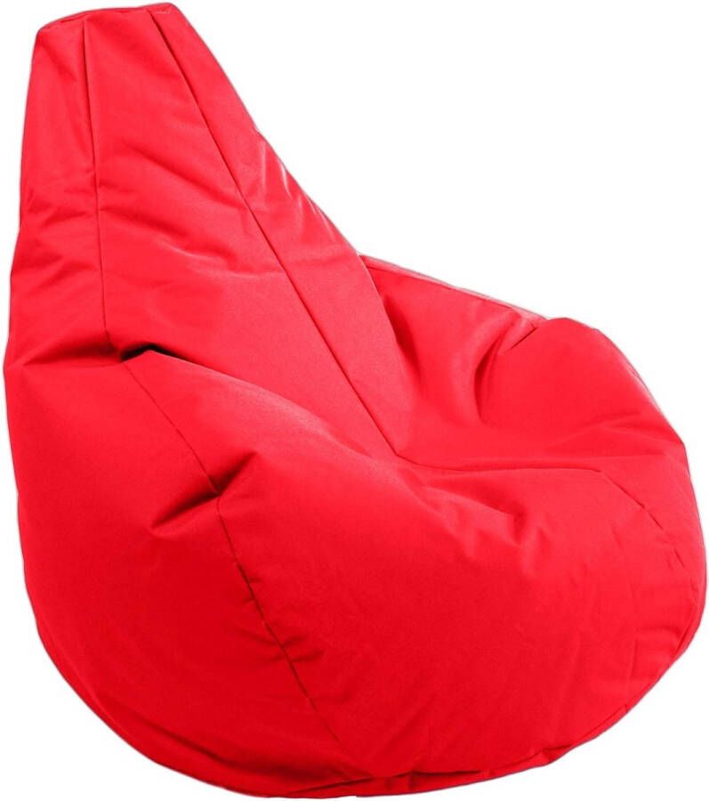Outdoor & Indoor zitzak gamer met EPS-parelvulling poef relaxstoel zitkussen vloerkussen Bean Bag 225L (rood)