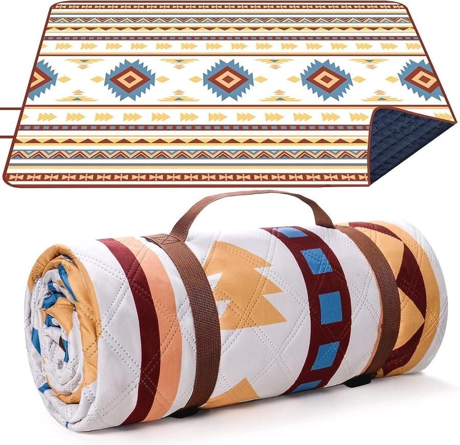 Outdoor Picknickdeken 200x200 cm – Waterdichte Strandmat en Campingdeken voor Picknicks en Barbecues