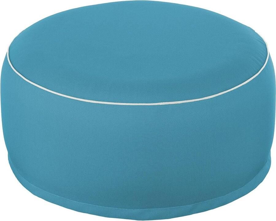 Outdoor Pouf Seat Stool Bean Bag 55 x 25 cm (Aqua) Inflatable for Indoor and Outdoor