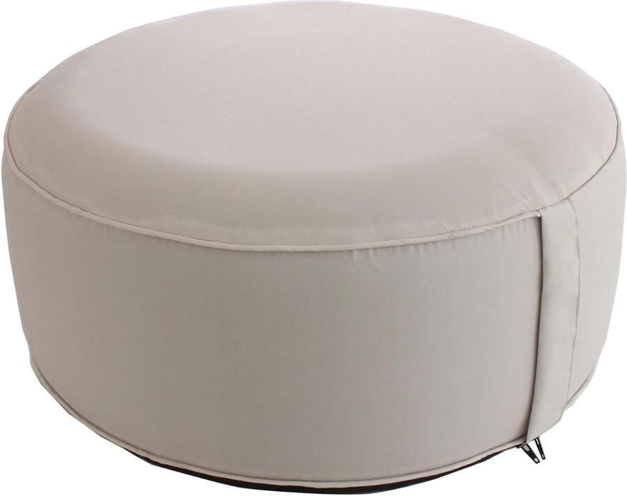 Outdoor Round Inflatable Natural Beige Costa Bean Bag 55 x 55 cm with Cover for Garden Collection