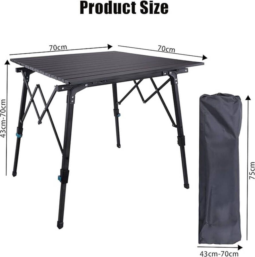 Outdoor Tafel Lichtgewicht Opvouwbaar Voor Strand Vissen Tuin BBQ ‎76 x 25 x 12.5 cm;