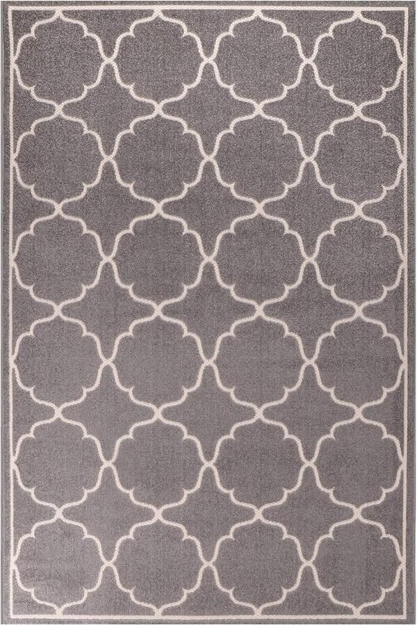 Outdoor tapijt weerbestendig tapijt voor binnen en buiten balkon waterafstotend tapijten voor terras tuin keuken badkamer of woonkamer lichtgrijs 60 x 110 cm