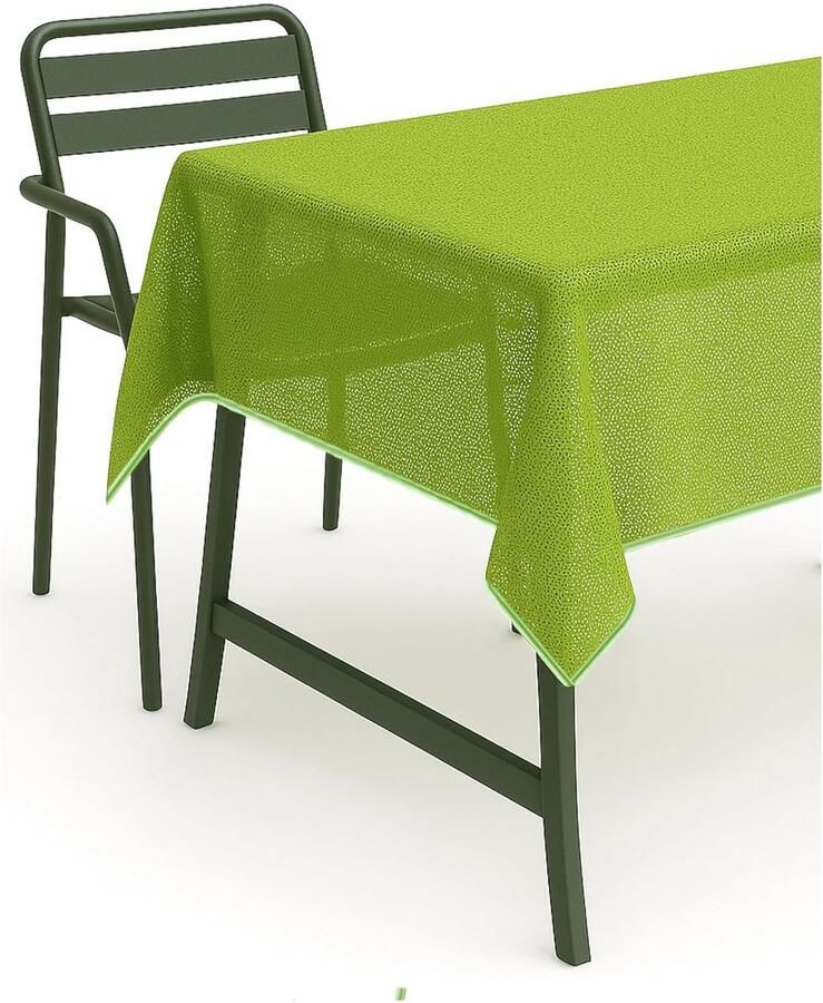 Ovaal Tafelkleed voor Buiten weerbestendig 1 stuk Groen 140 x 180 cm