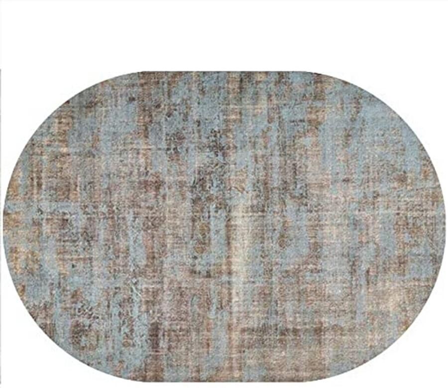 Ovaal Wasbaar Decoratief Tapijt Antislip Modern Design 160 x 230 cm