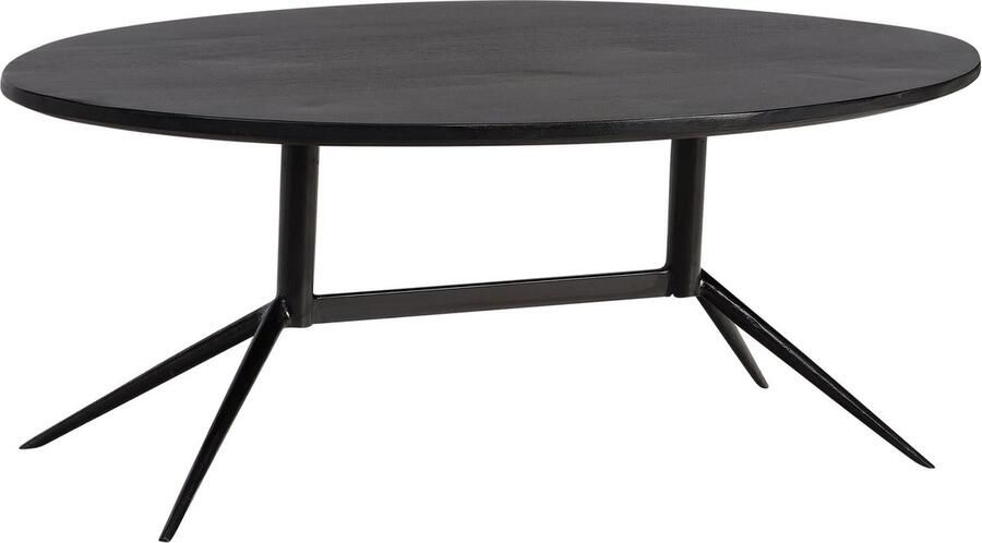 Rootz Living Rootz ovale salontafel modern design natuurlijke houtnerf uniek handgemaakt vakmanschap 90 cm x 50 cm x 35 cm