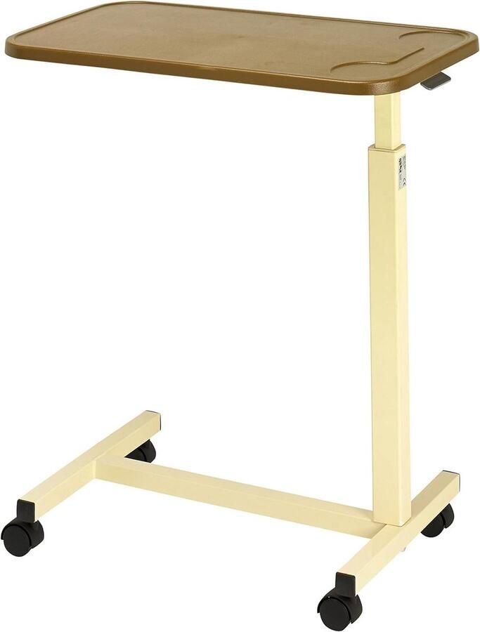 Overbed-tafel Draagbaar Bureau Verstelbare Hoogte Schrijfoppervlak Gebruik in Bed of Rolstoel