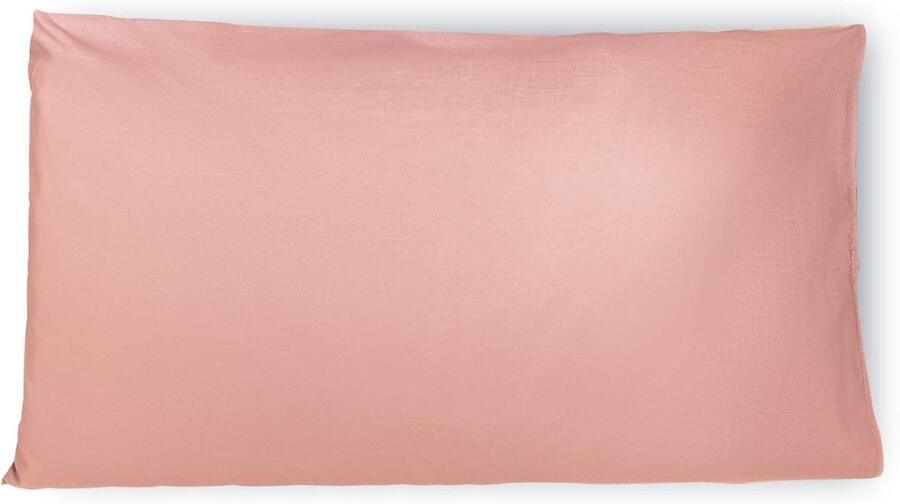 Paar kussenslopen 100% Pure katoen 50x80 CM Set van 2 Bed Kussen Stoffen Gemaakt in Italië Tassluiting Solid Color Standaard Maat met Cyprus