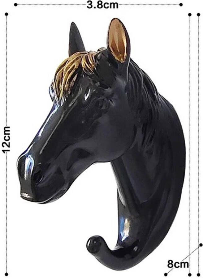 Paard Jas Ophanghaak Stevig Kapstok Jas ophangen Klassiek Landelijk Dieren inclusief ophangsysteem