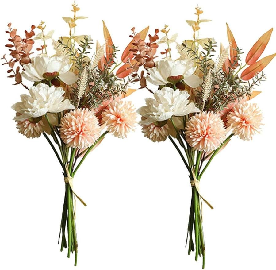 Paardenbloem zijden bloemen woondecoratie bruiloft kunstplanten perzik faux bloem boeket eettafel middenstuk decoratie bloemen