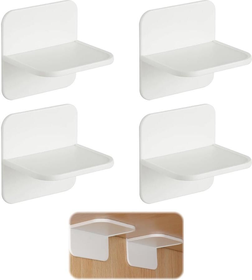 Pack of 4 Furniture Tilt Protection Child Safety Anti-Tilt Holder Heavy Duty Anti-Tilt Furniture Belt Highly Durable Safety Belts for Wall Mounting White Includes Mounting Material