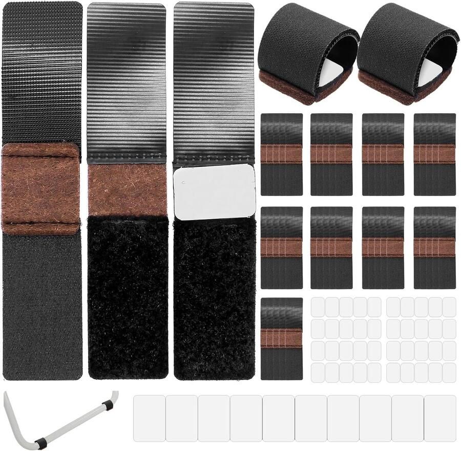 Pack of 50 Zelfklevende Meubelglijders voor Houten Stoelen Viltcaps voor Slede Meubels en Zijstoelen Voorkom Krassen en Verminder Geluid