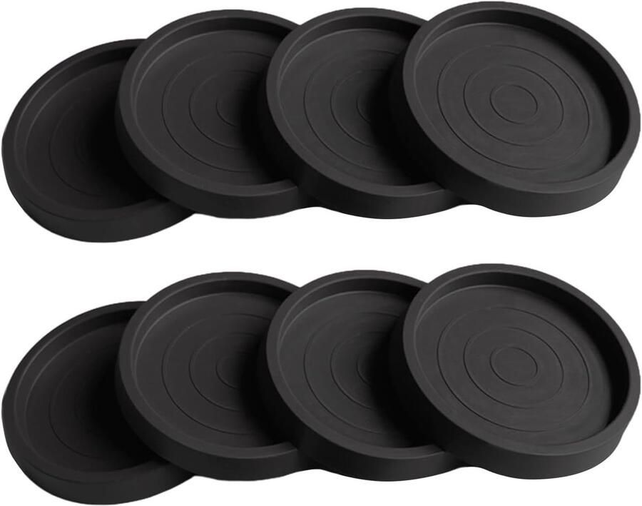 Pack of 8 Non-Slip Furniture Coasters Silicone Pads voor Houten Vloeren Beschermers voor Meubelpoten Rond voor Tapijt en Houten Vloer