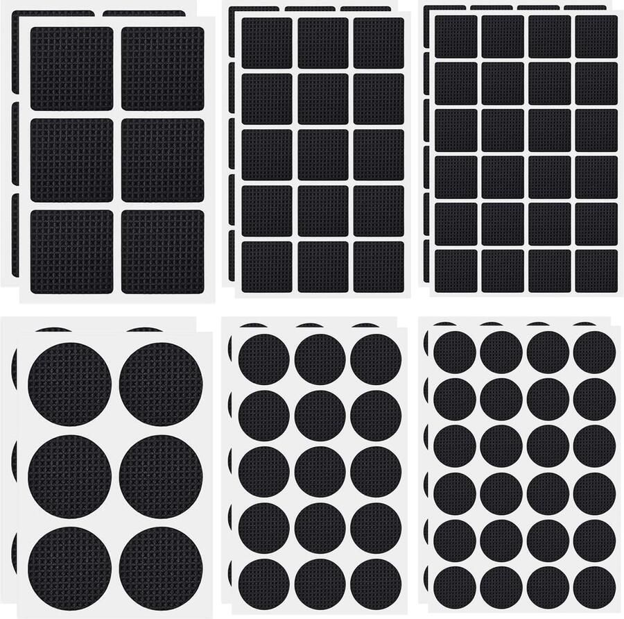 Pack van 180 Antislip Meubelviltjes Vloerbeschermers voor Stoelpoot Zelfklevende Rubber Voetpads Meubelgrippers Stoelpoot Kussentjes Krassenvrij en Geluiddemping