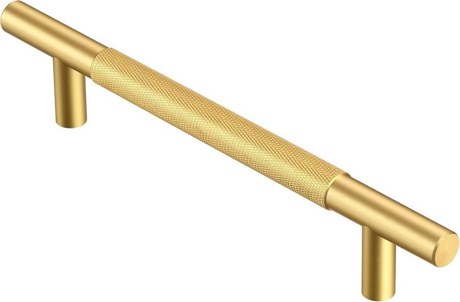 Pak van 10 gouden kasthandvatten gatafstand 128 mm (lengte 180 mm) gouden keukenkasthandvatten gouden garderobehandvatten en gouden ladehandvatten voor kasten en laden