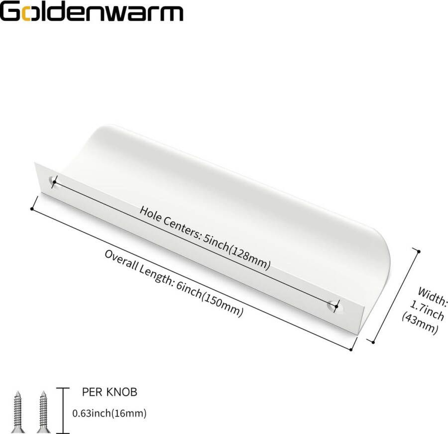 Pakket van 10 verborgen kastgrepen meubelgrepen 128 mm keukengrepen kastgrepen witte grepen voor keukenkasten handgrepen meubels aluminium deurgrepen keuken