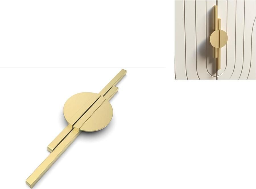 Pakket van 2 kastgrepen halfronde meubelgrepen -160 mm -handgrepen met gatenafstand goud handgrepen voor keukenkasten keukengrepen