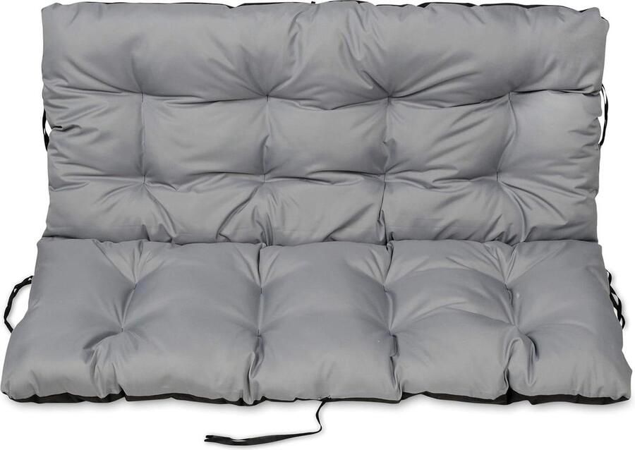 Palletkussens Tuinbankkussens Rugkussen voor Tuinbank en Ondersteuning Interieur Exterieur Regenjas Set (140x50x60 cm Grijs) Palletkussens