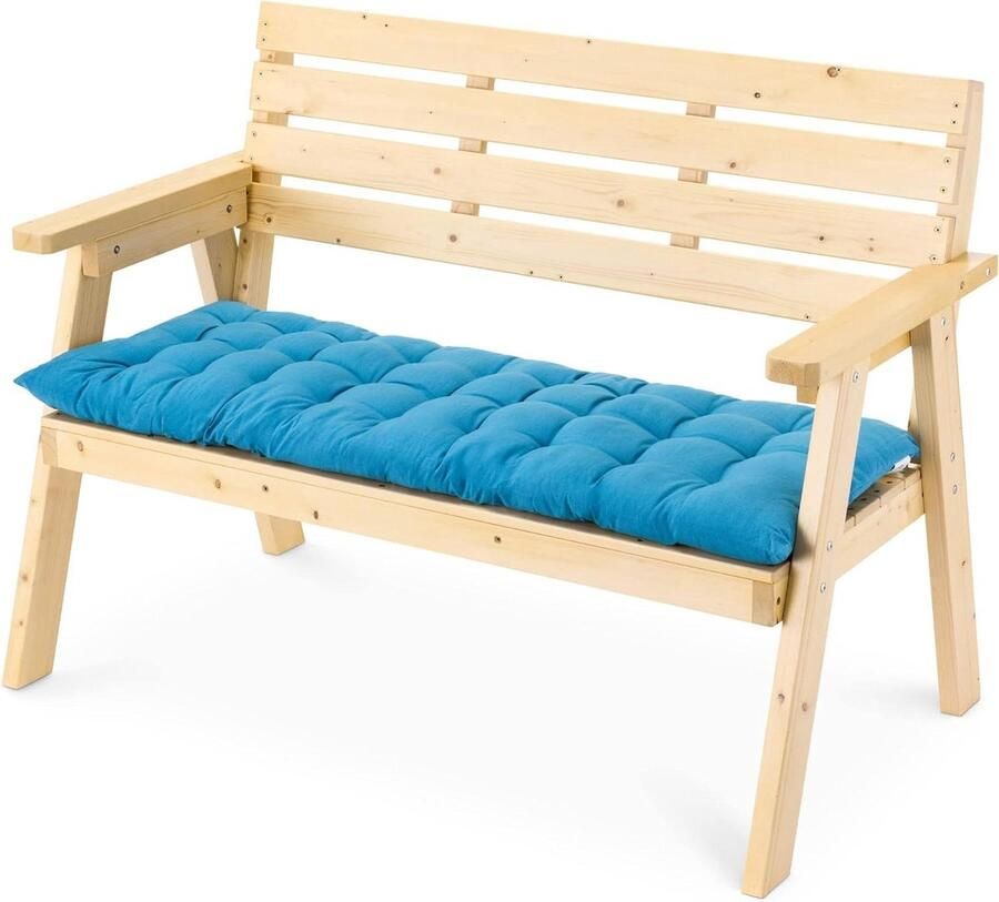Palletkussens Tuinkussen van katoen & polyester rechthoekig kussen voor tuinbank 120 x 40 cm JEMIDI Palletkussens