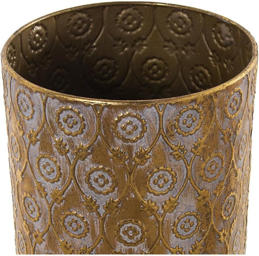 Paraplubak Goud en Wit Metaal 20 x 43 cm