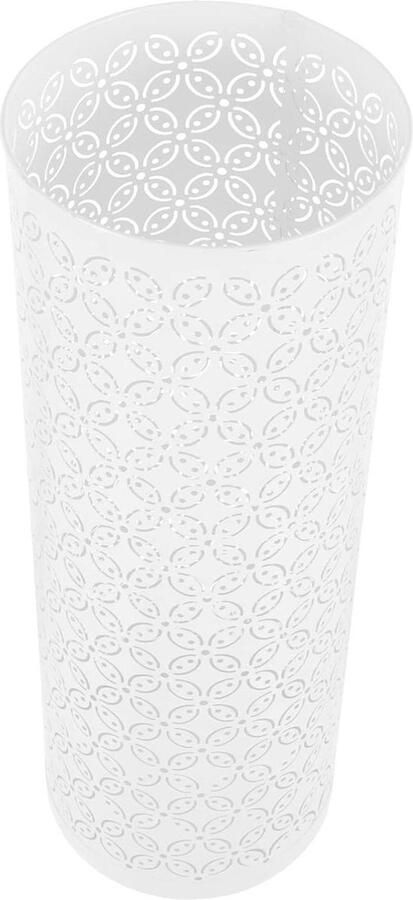 Paraplubak Hoge Metalen Paraplustandaard Vrijstaande Paraplumand Entree Thuiskantoor Wit