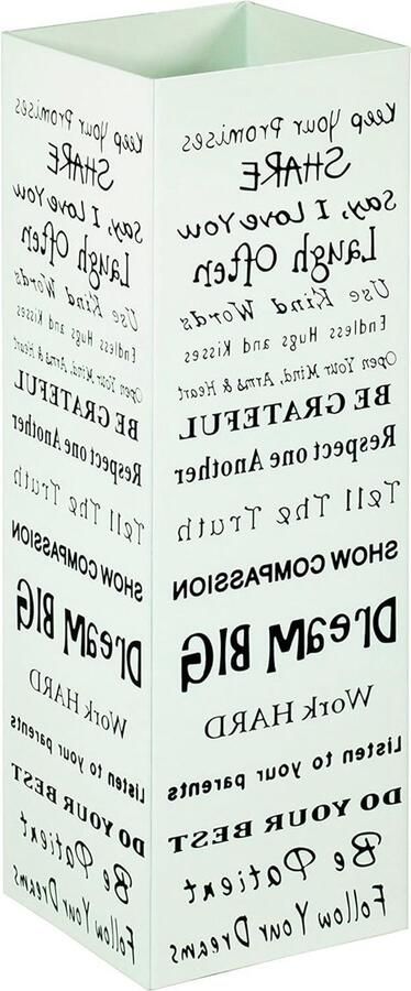 Paraplubak metaal wit HAKU Möbel B 16 x D 16 x H 48 cm