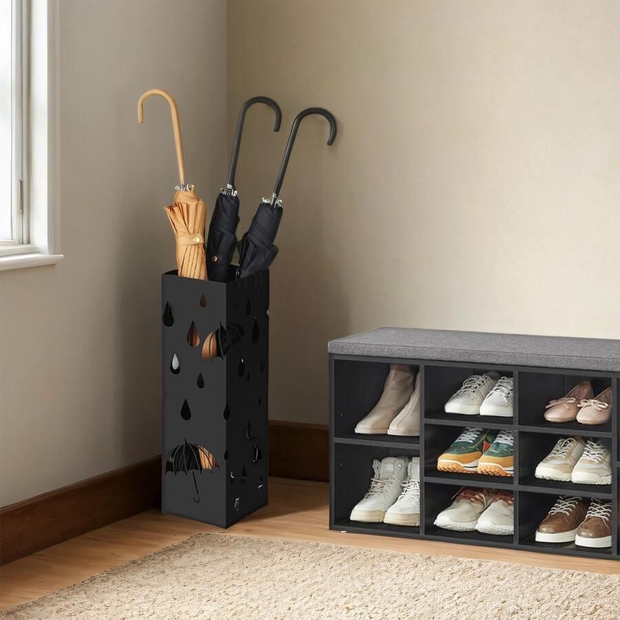 Paraplubak metalen paraplubak vierkant