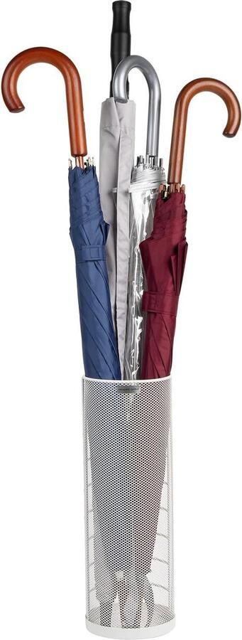 Paraplubak Netwerkcollectie ingangsorganisator-versterkte rand-metaalgaas-40cm wit