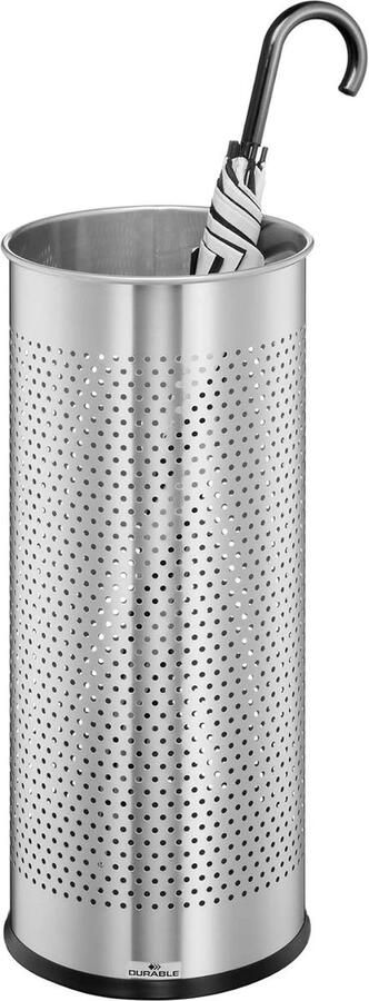 Paraplubak van roestvrij staal 28 5 liter zilver