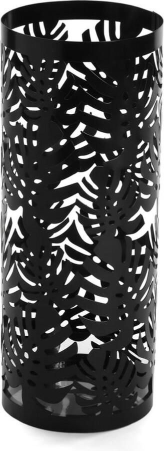 Paraplubak voor Inkomhal Slaapkamer of Zaal Moderne parapluhouder Afmetingen (H x B x H) 49 x 19 x 19 cm Metaal Kleur Zwart