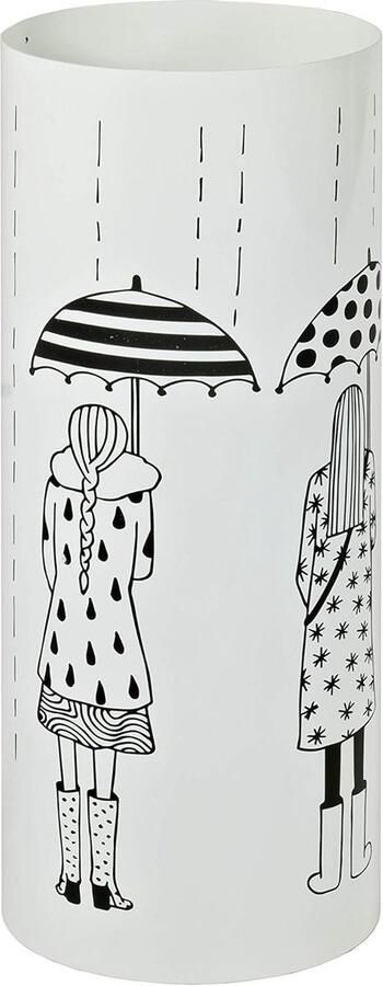 Paraplubak Metaal wit Ø 18 x H 45 cm Moderne stijl