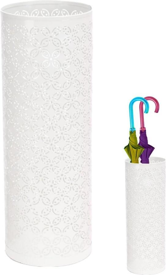 Paraplubakken Metalen paraplustandaard Stijlvolle ronde parapluhouder voor binnen Soepele staande parapluhouder Ruimtebesparende paraplu-organizer Geschikt voor appartementen deuropeningen winkelcentrum