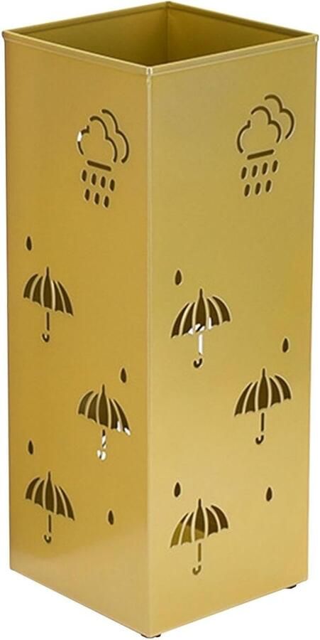 Paraplubakken Vierkante metalen paraplubak voor de entree opbergruimte voor in de hal of woonkamer geschikt voor 4-5 paraplu's
