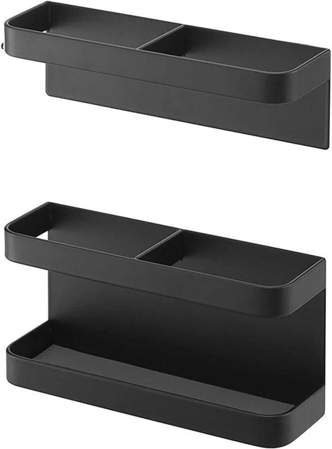 Parapluhouder Magnetische Paraplubak Geen Ponsen Hoogteverstelling Wandgemonteerde Parapluhouderrek voor Hotelgang (Zwart)