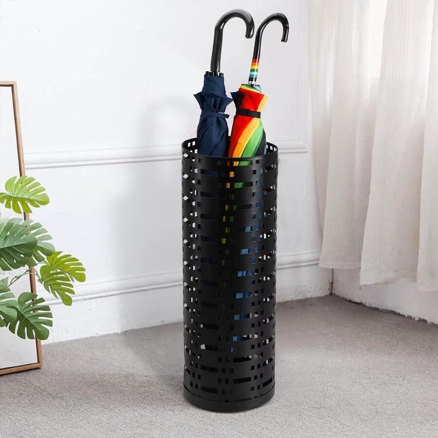 Parapluhouder Ronde Metalen Gaas Paraplubak Holle Paraplu Afvoer Rek Paraplu Afvoer Emmer Wandelstokken Houder voor Thuis Entree Kantoor Hotel Lobby