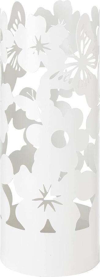 Paraplustandaard modern design metaal Flowers Parapluhouder wit 19x19x49 cm umbrella holder