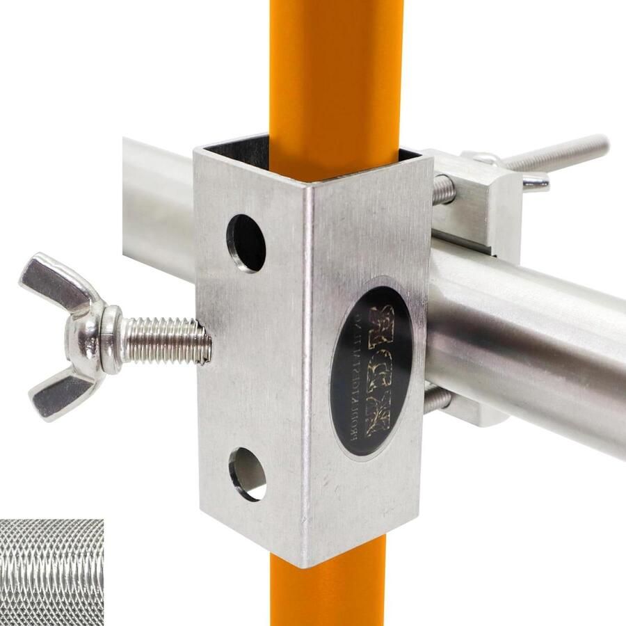 Parasolhouder voor balkonrails Roestvrijstaal Rond en vierkant Stabiele houder voor parasol tot 180 cm umbrella holder