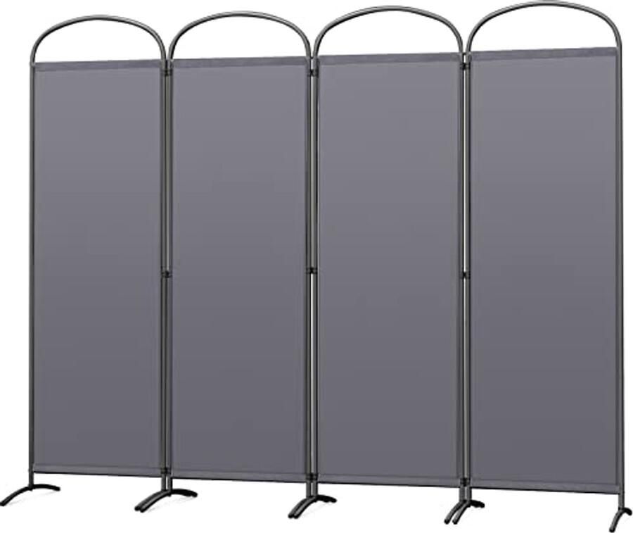 Paravent 4-delig Opvouwbare Scheidingswand voor Binnen en Buiten Ideaal voor Tuin Slaapkamer en Kantoor